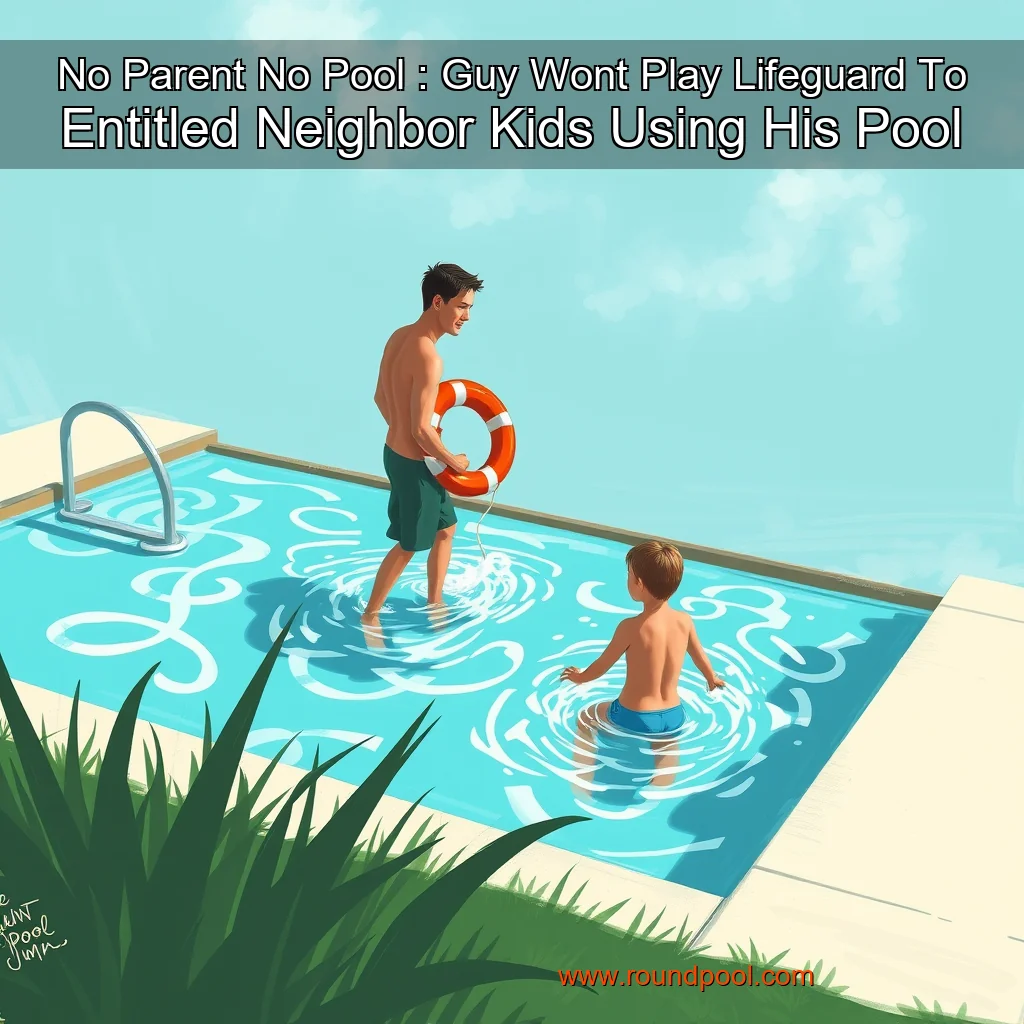 Read more about the article No Parent  No Pool : Guy Wont Play Lifeguard To Entitled Neighbor Kids Using His Pool