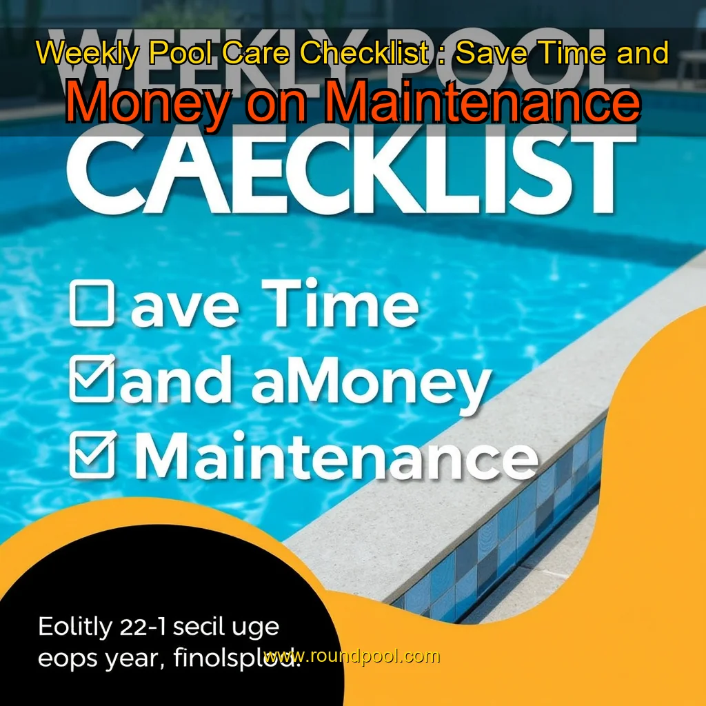Read more about the article Weekly Pool Care Checklist : Save Time and Money on Maintenance